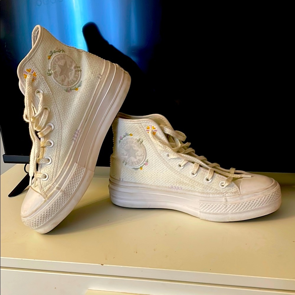 Converse Women's Cream High-Top Sneakers